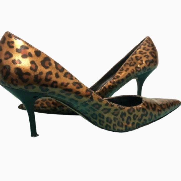 Aldo Pointed Toe Cheetah Heels, Size 7 - Picture 1 of 8